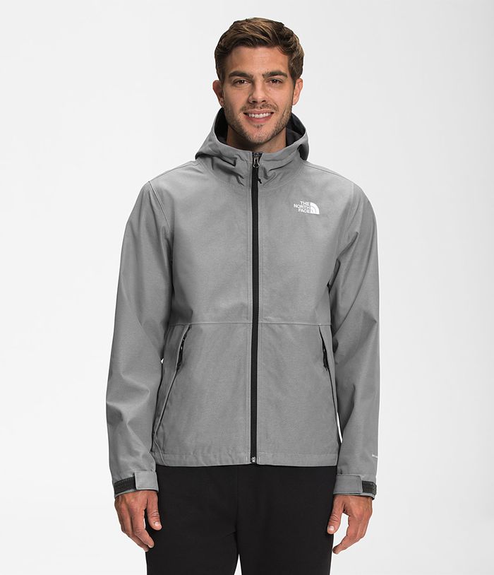 Casaca Impermeable The North Face Hombre Printed Novelty Millerton Gris - Peru 26415KDAX